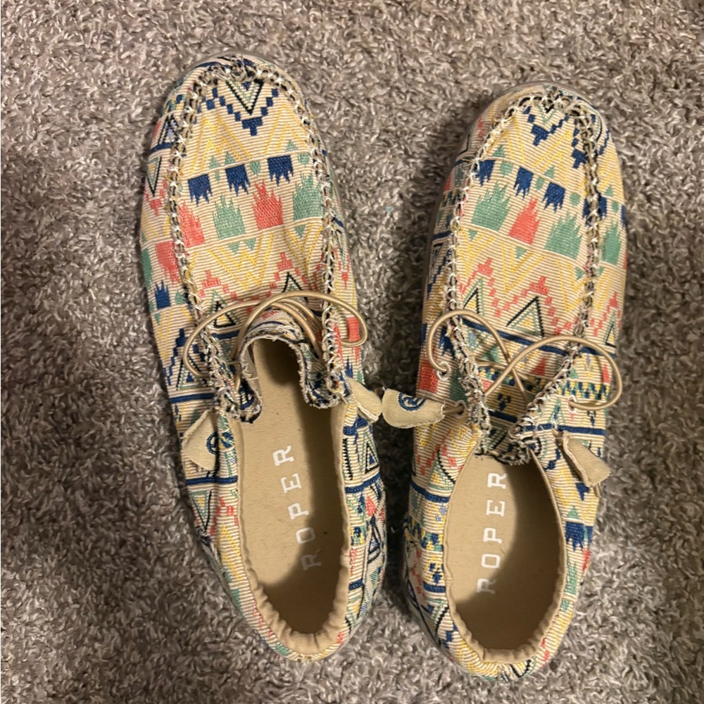 Roper Women's Multicolor Patterned Moccasins